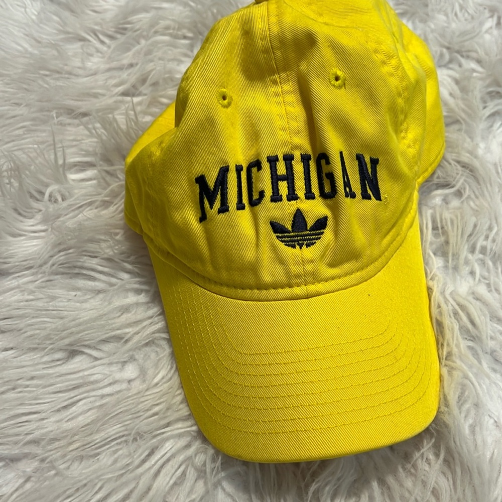 Maize Michigan football hat ADIDAS